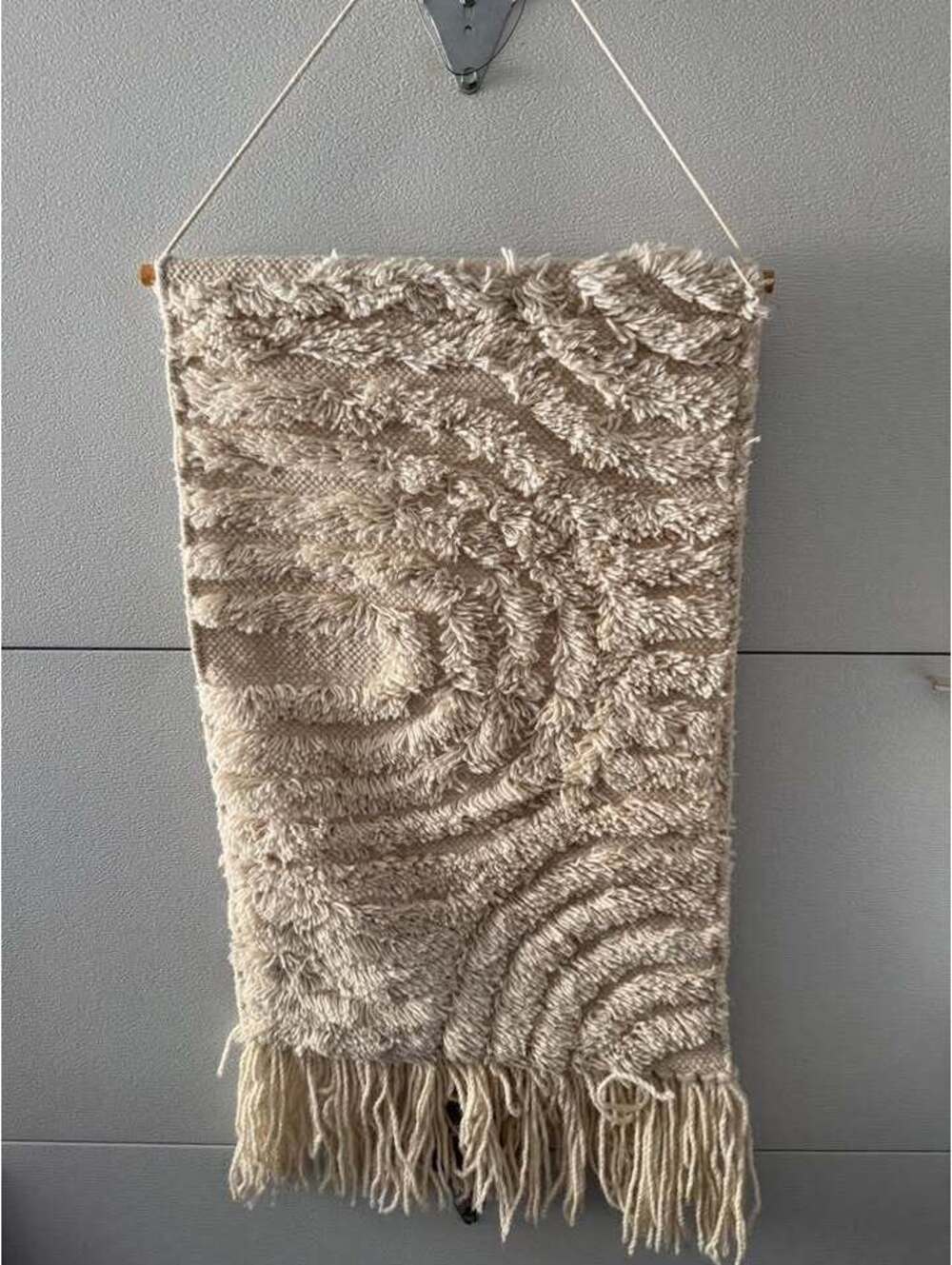 Textured Shag Woven Wall Hanging